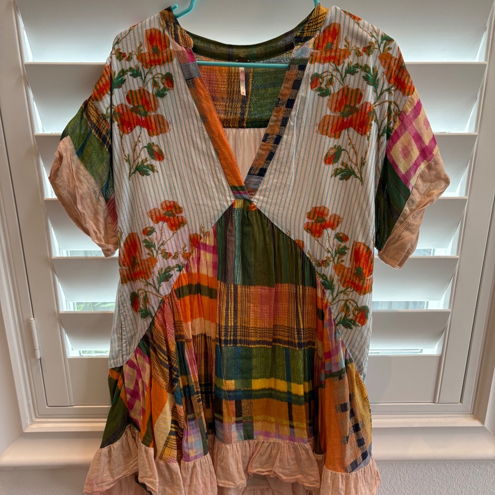 FREE PEOPLE PRINTED AGNES DRESS- XS